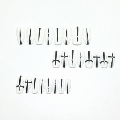Artificial nails with modern geometric design Acalora