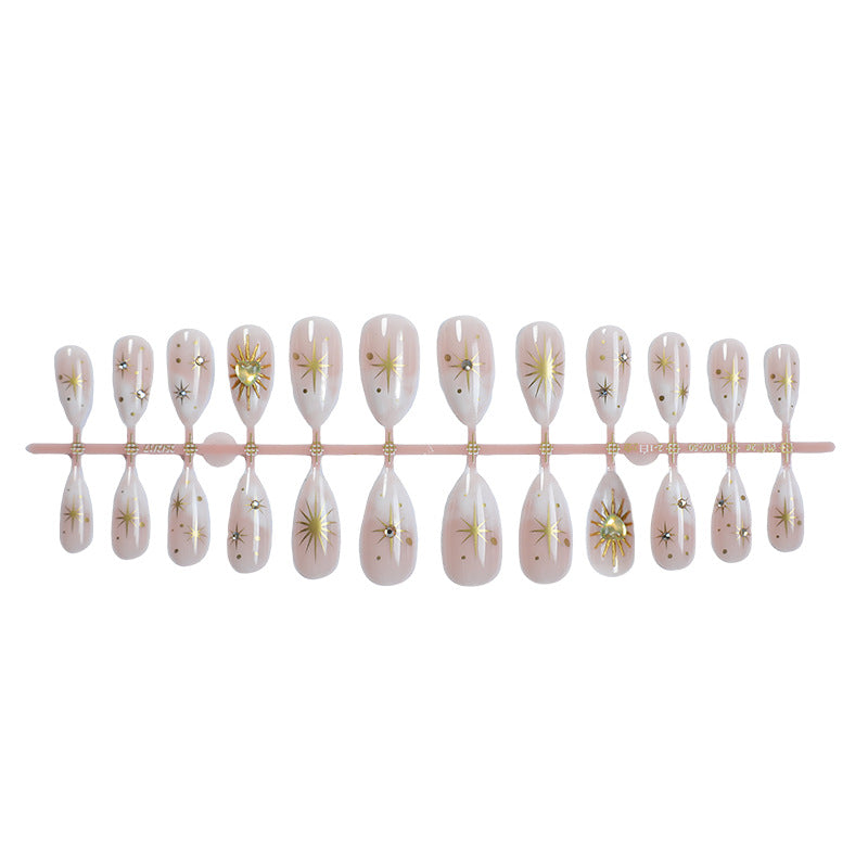 Glamorous Artistic Press-On Nail Set Acalora
