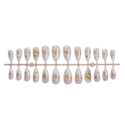 Glamorous Artistic Press-On Nail Set Acalora
