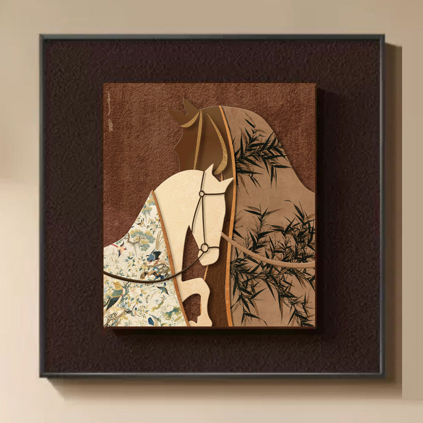 Artistic Horse-Themed Wall Decoration