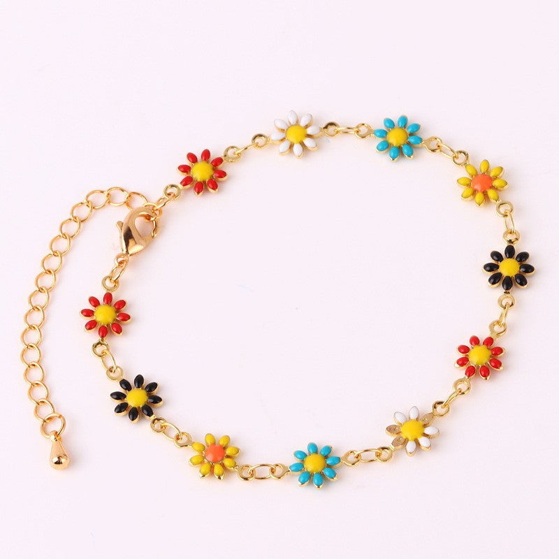 Floral Daisy Chain Necklace Acalora