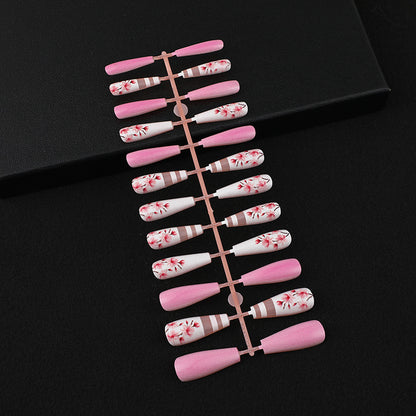 Artificial nails with floral embellishments Acalora