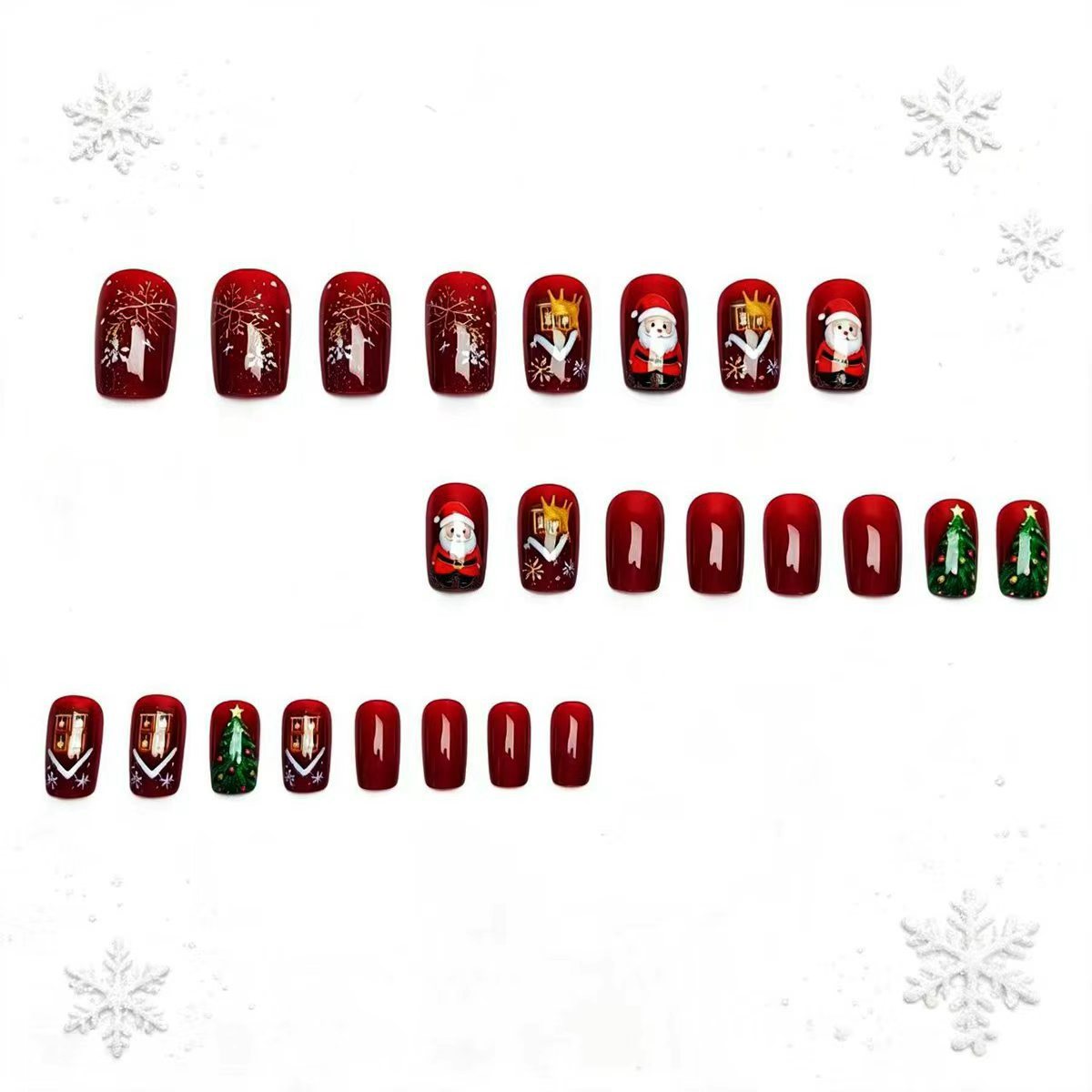 Festive Christmas Themed Nail Art Acalora