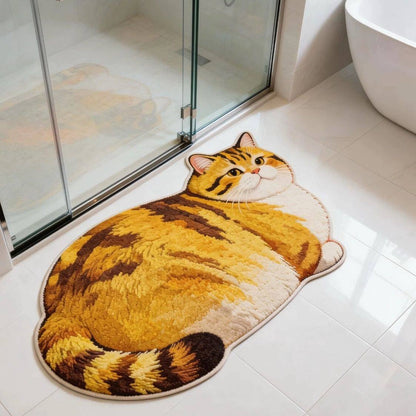 Cat Design Bath Mat