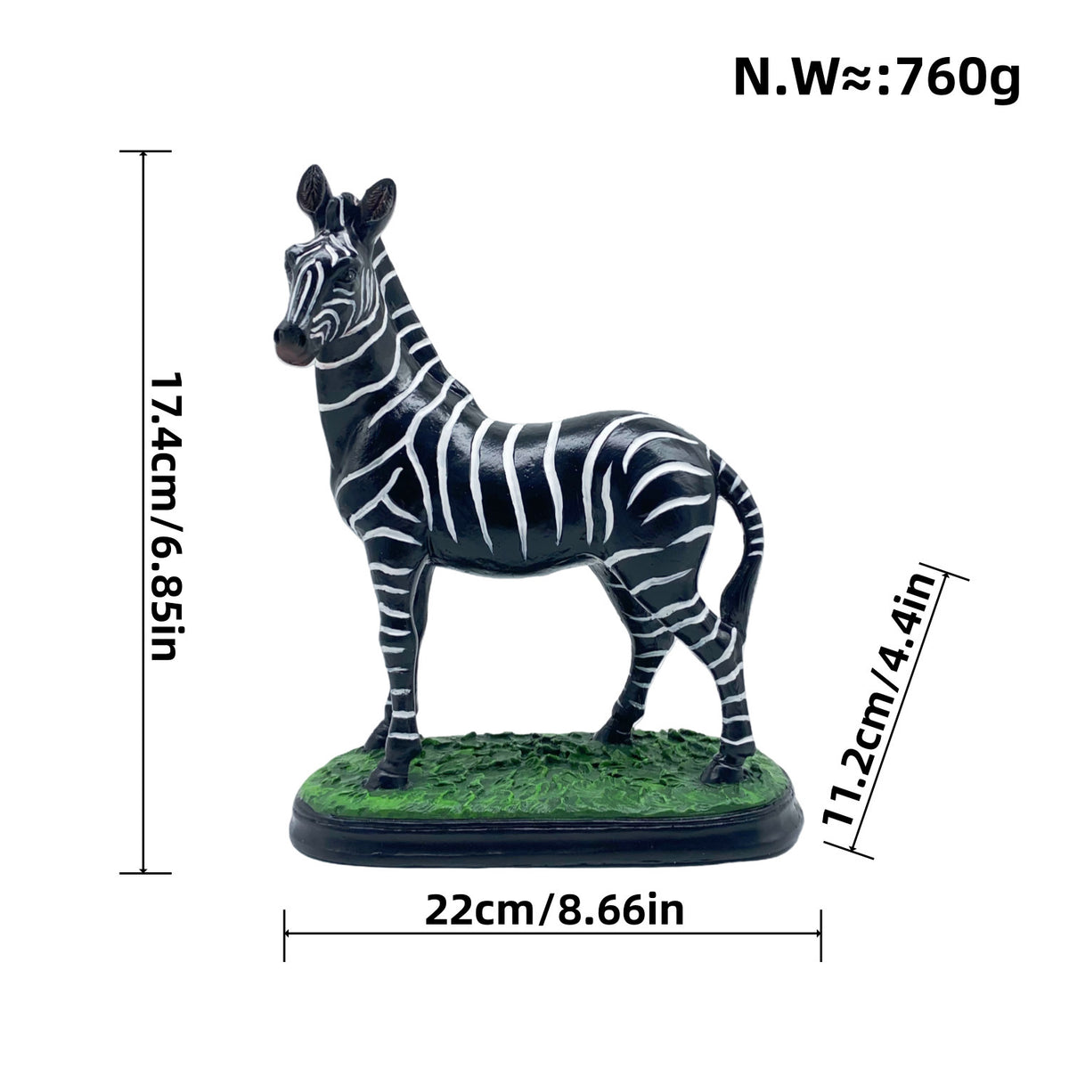 Decorative Zebra Figure Acalora