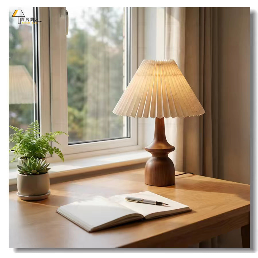 Pleated Shade Accent Table Lamp