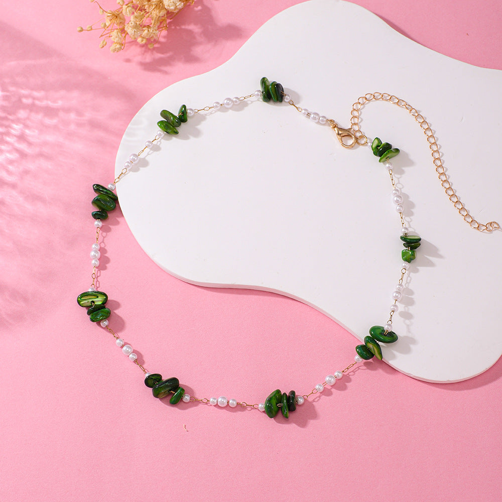 Elegant Floral Beaded Necklace Acalora