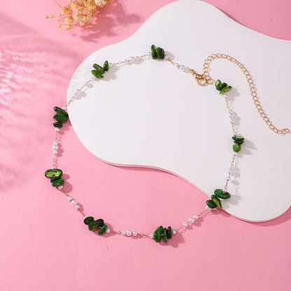 Elegant Floral Beaded Necklace Acalora