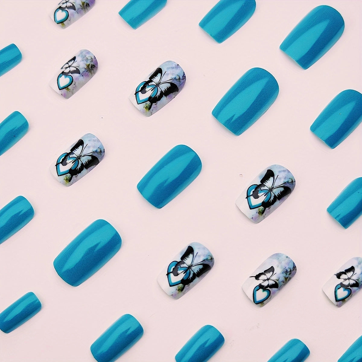 Artistic Butterfly-Themed Nail Art Acalora