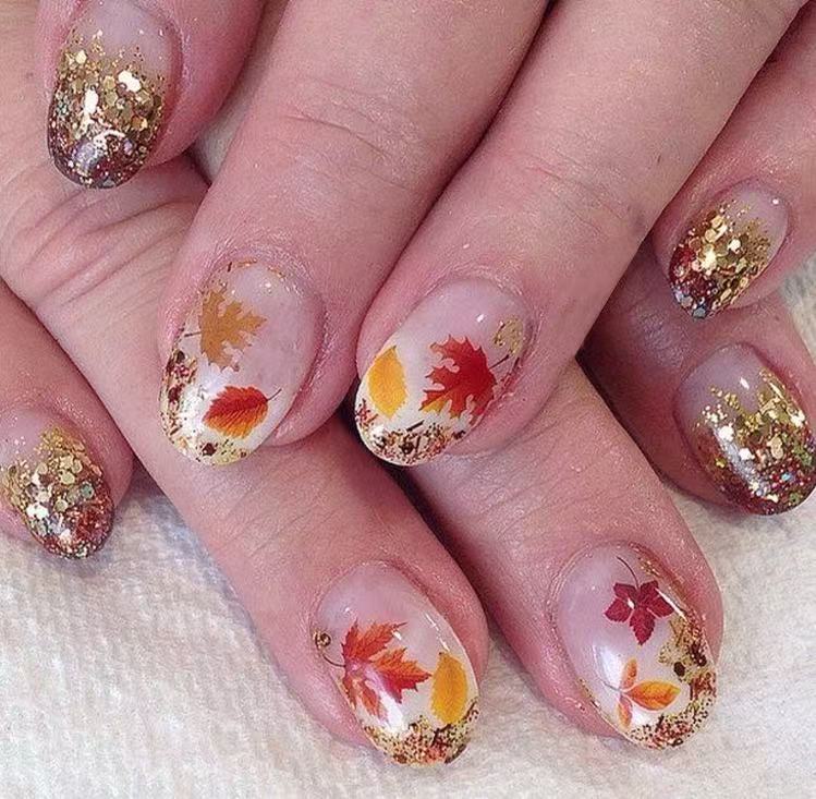 Autumn Leaf Press-On Nails Acalora