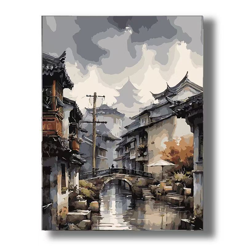 Urban Vintage Architecture Canvas Art