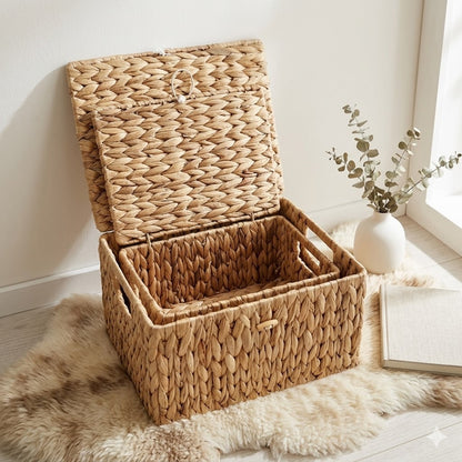 Handcrafted Storage Basket Made of Natural Materials Acalora