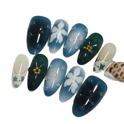 Artistic Cartoon-Themed Press-On Nail Art Set Acalora
