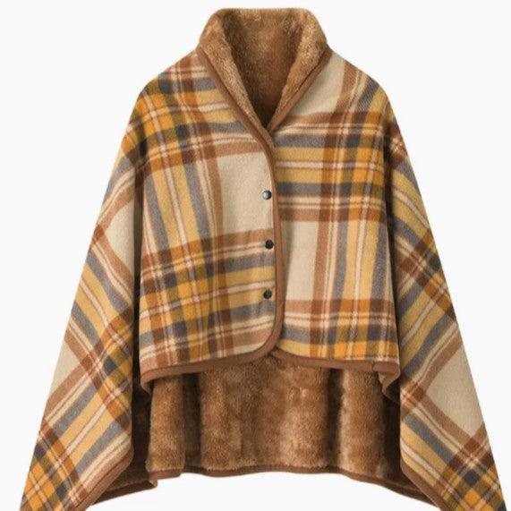 Ladies elegant warmkeeping poncho blanket Bowlift