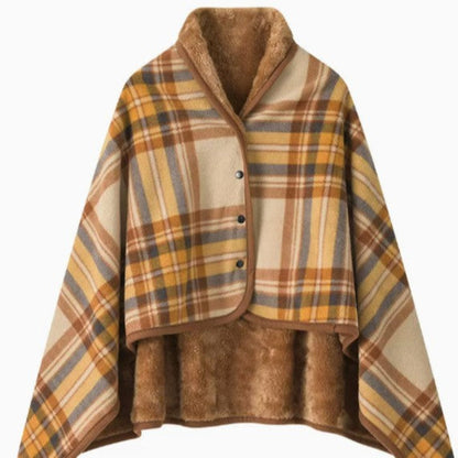 Ladies elegant warmkeeping poncho blanket Bowlift
