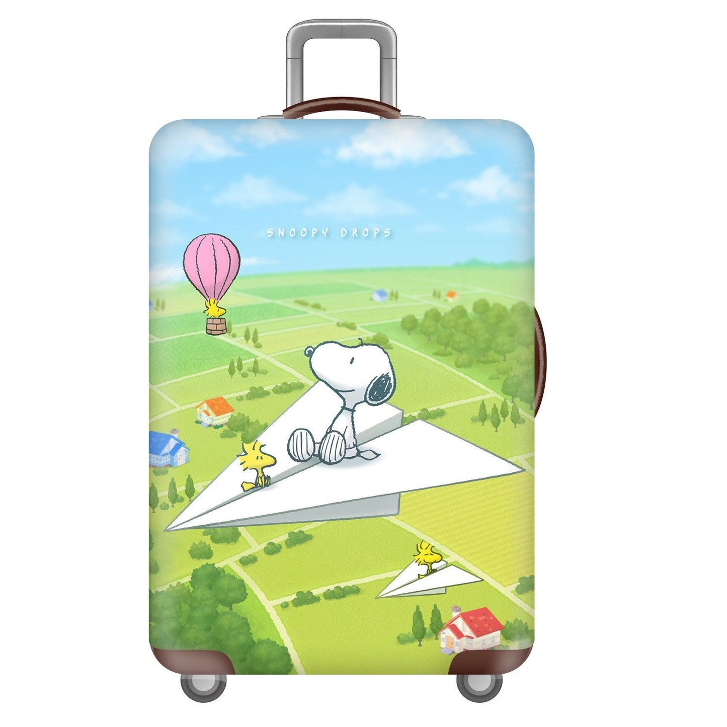 Unisex hard-shell travel suitcase with playful Snoopy motif Brehn