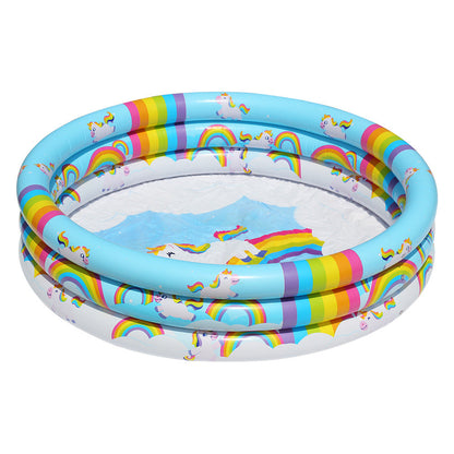 Unisex Inflatable Children's Swimming Pool with Unicorn Motif Brehn