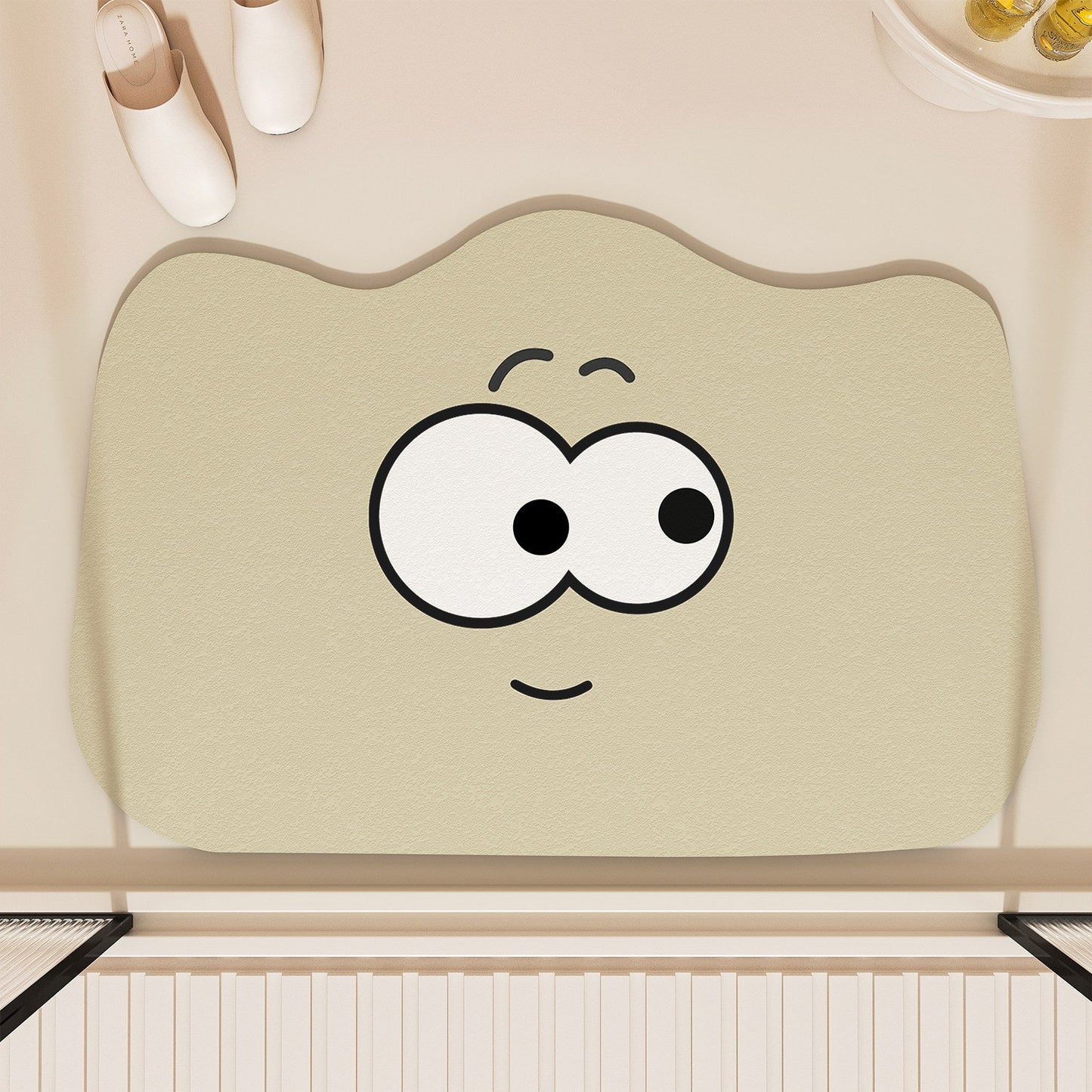 Playful Cloud-Shaped Bath Mat