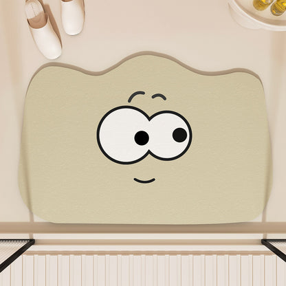 Playful Cloud-Shaped Bath Mat