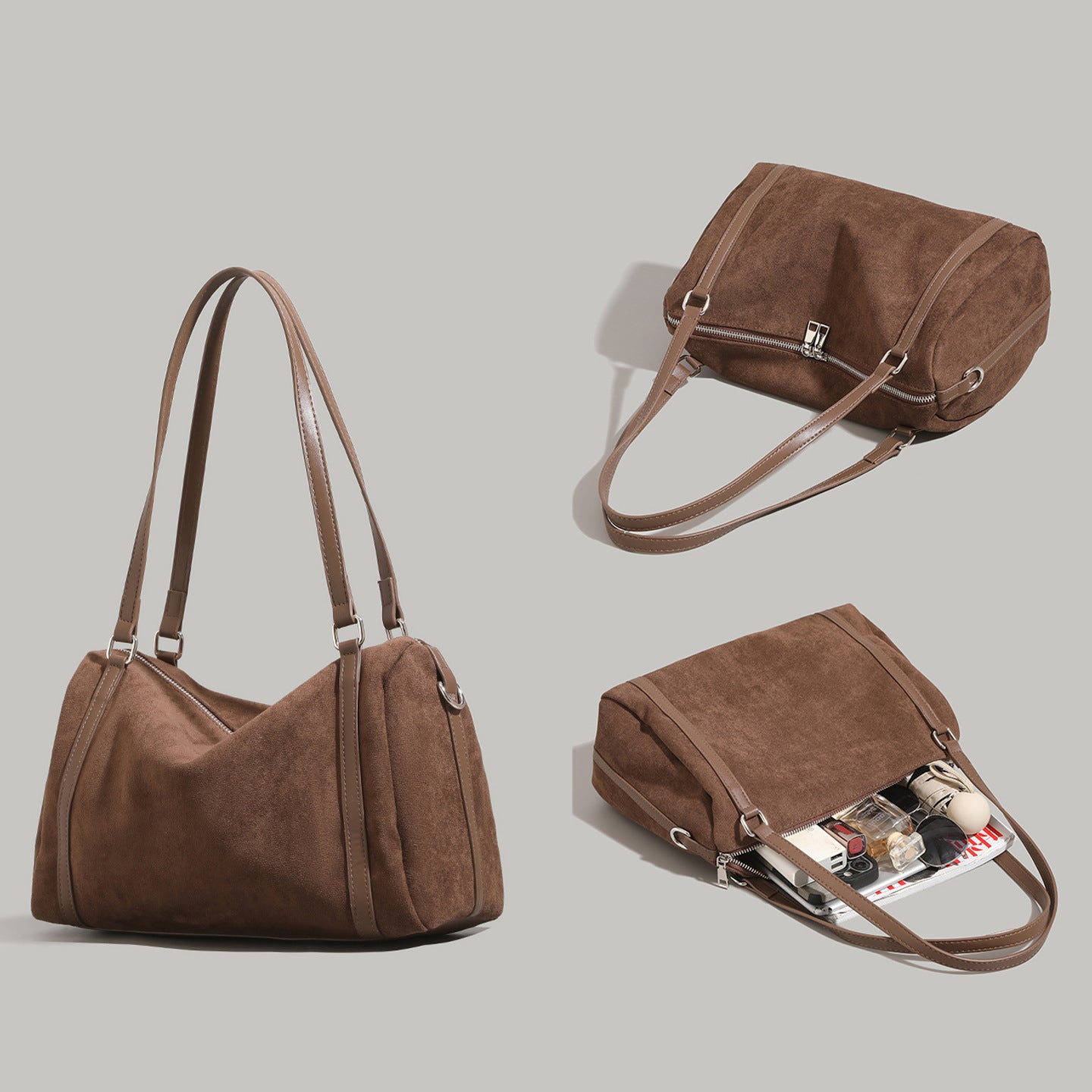 Soft Suede Shoulder Bag Acalora