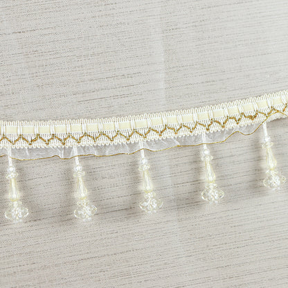 Decorative lace trim with pearls Acalora