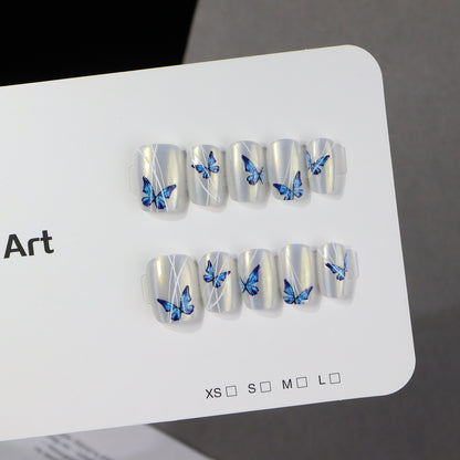 Butterfly Themed Press-On Nail Set Acalora