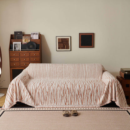 Textured Woven Sofa Cover