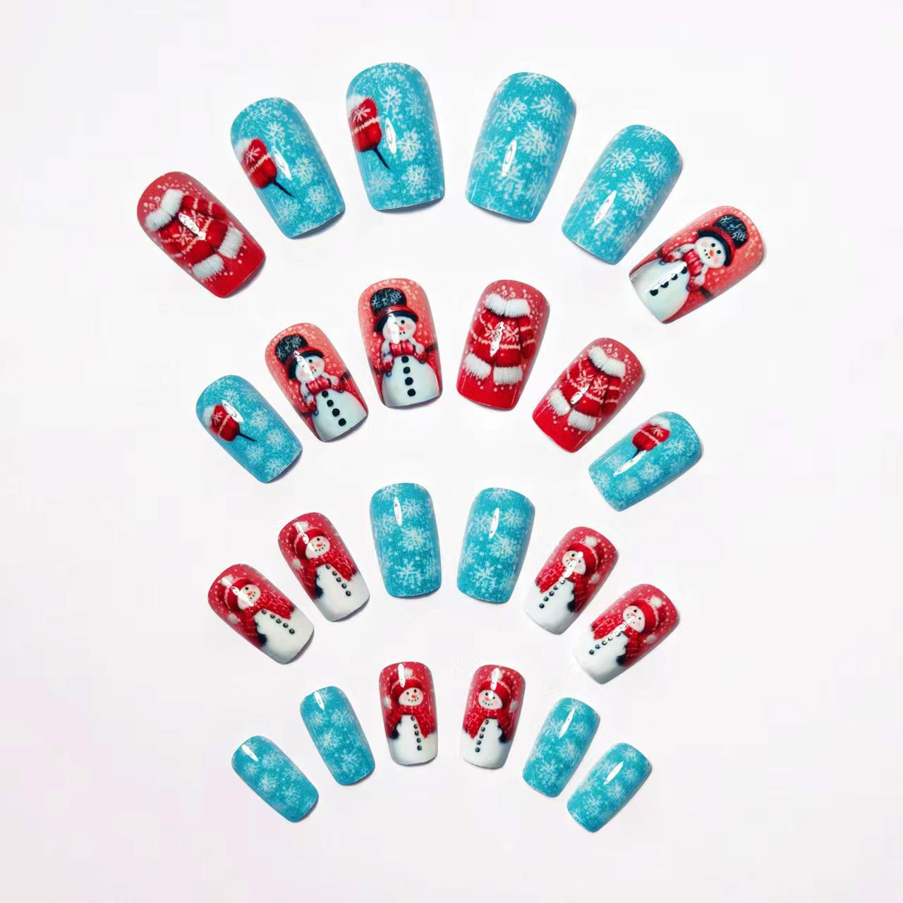 Festive Winter Wonderland Nail Art Acalora