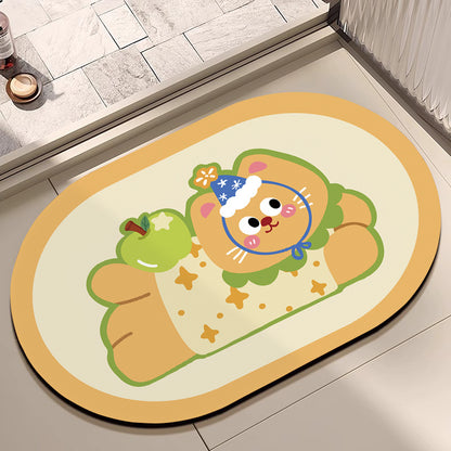 Cute Cartoon Dog Bath Mat Acalora
