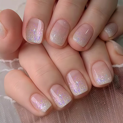 Glitter Gradient Press-On Nail Set Acalora
