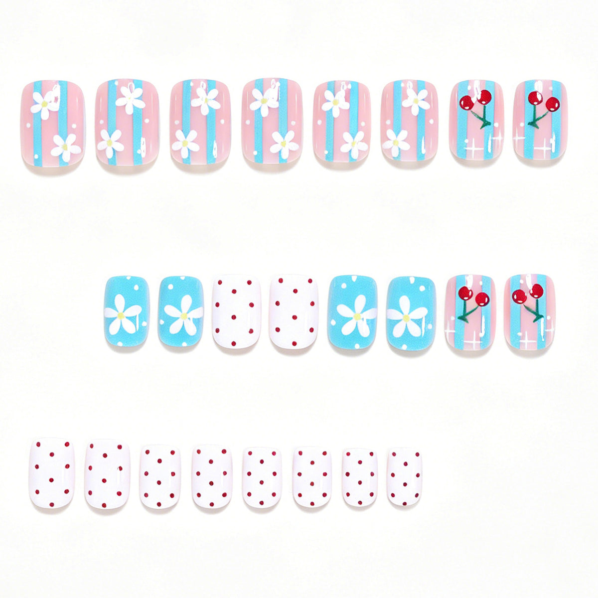 Creative Floral Themed Nail Art Set Acalora