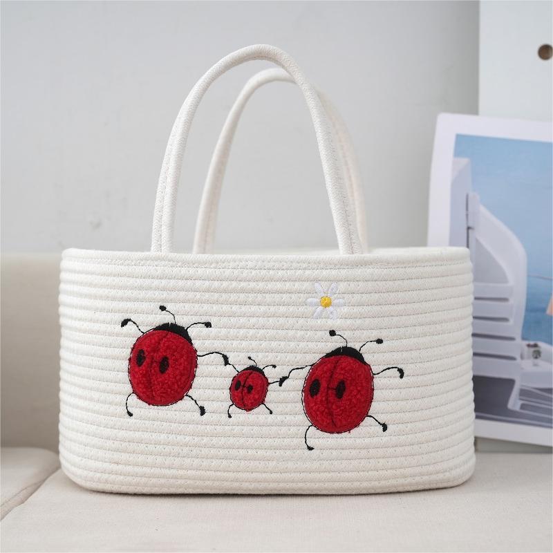 Handcrafted cotton basket Acalora