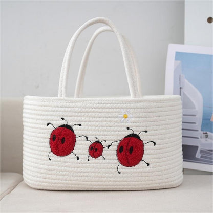Handcrafted cotton basket Acalora