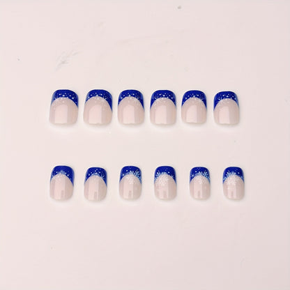 Winter-Themed Frosted Nail Art Acalora