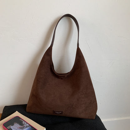 Suede Oversized Hobo Bag Acalora