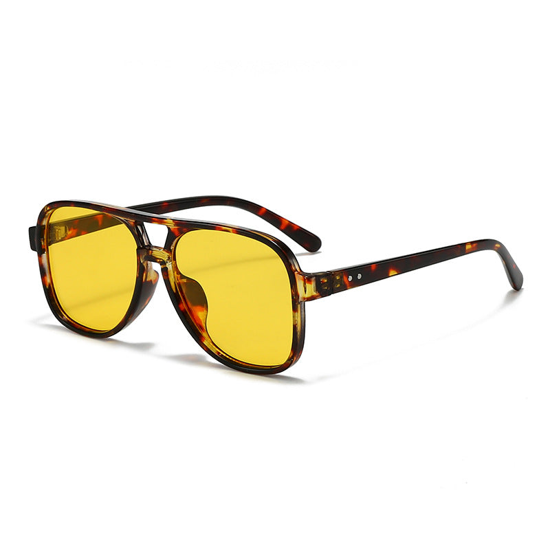 Men's Oversized Transparent Square Glasses Bowlift