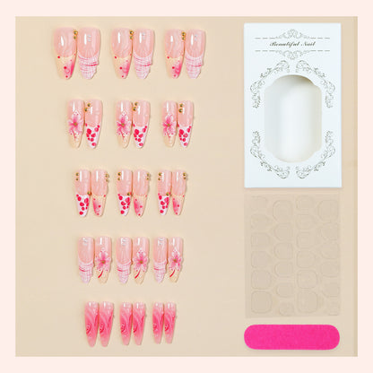 Artistic Floral Inspired Press-On Nail Set Acalora