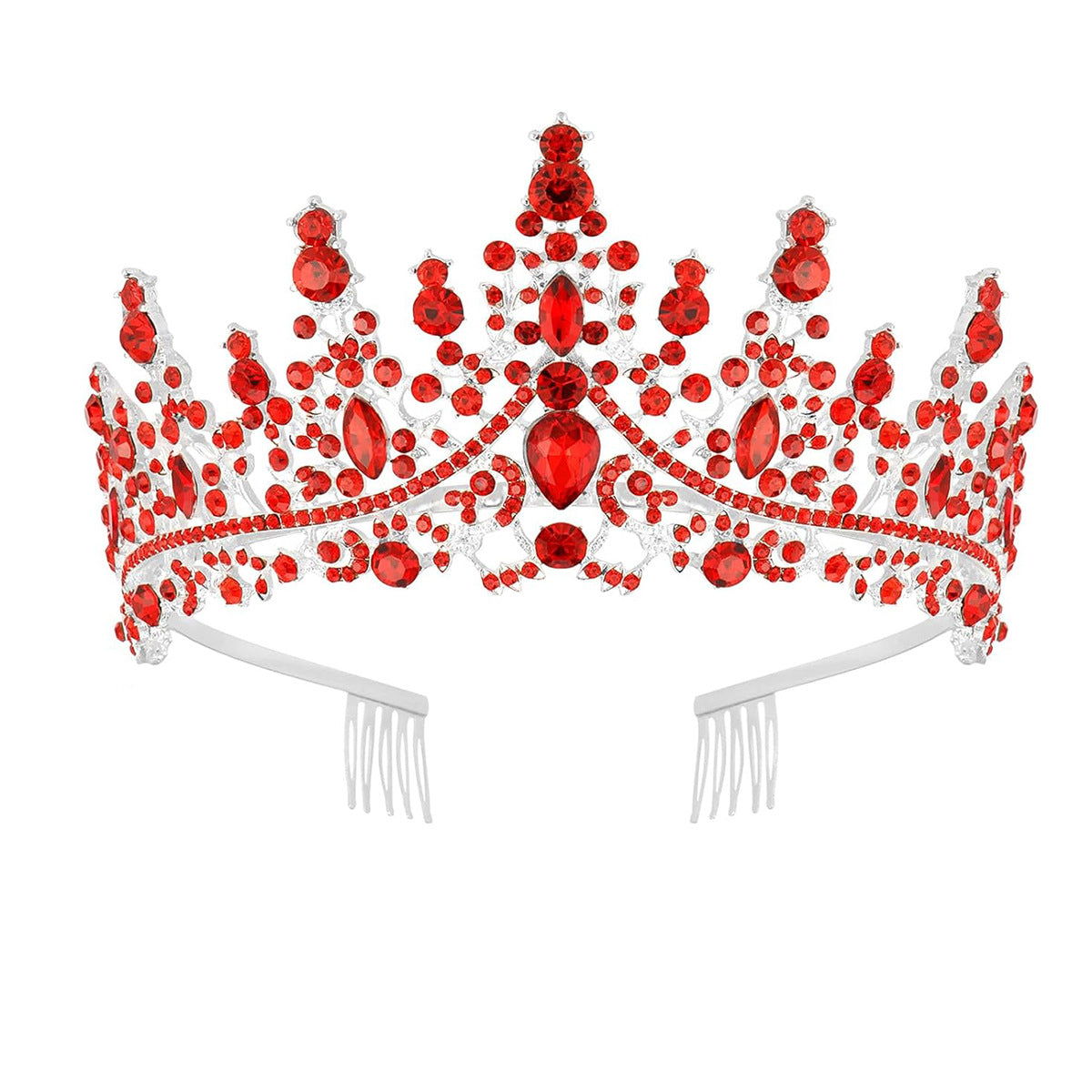 Ladies' Rhinestone Tiara with sparkling gemstone wreath