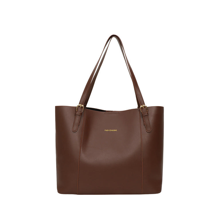 Sleek Minimalist Leather Tote Bag Acalora