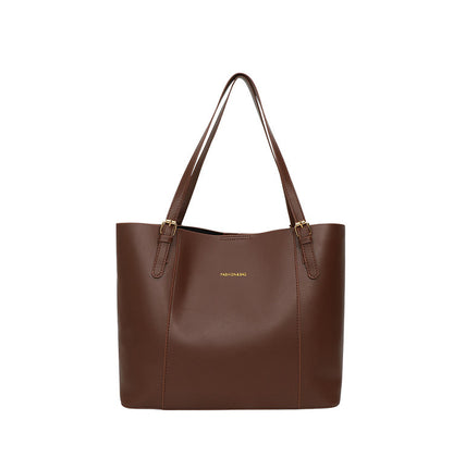 Sleek Minimalist Leather Tote Bag Acalora
