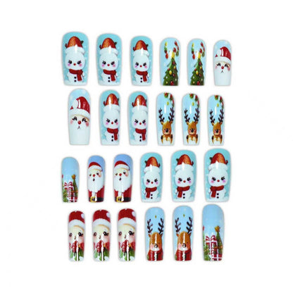 Festive Holiday Character Nail Art Set Acalora