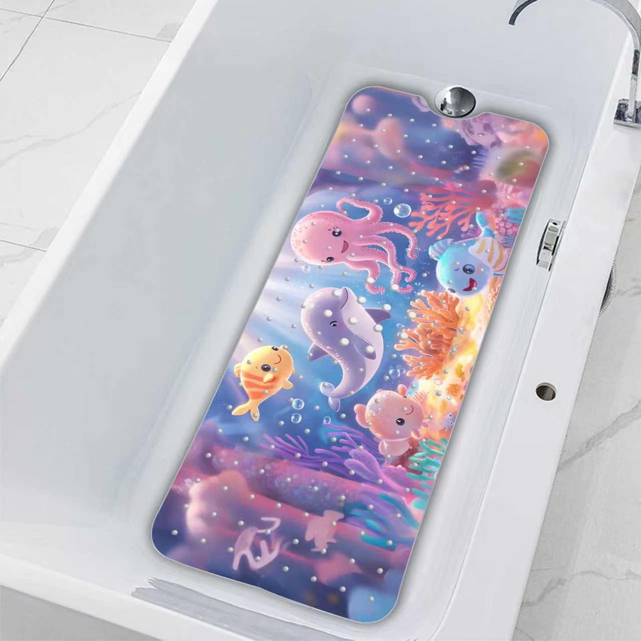 Decorative Ocean Shell Bath Mat