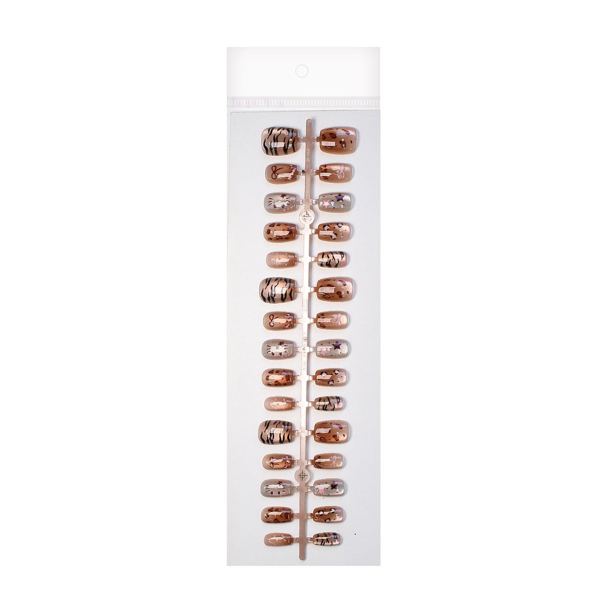 Playful Animal Print Press-On Nail Set Acalora