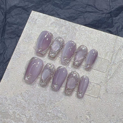 Artistic Press-On Nail Designs Acalora