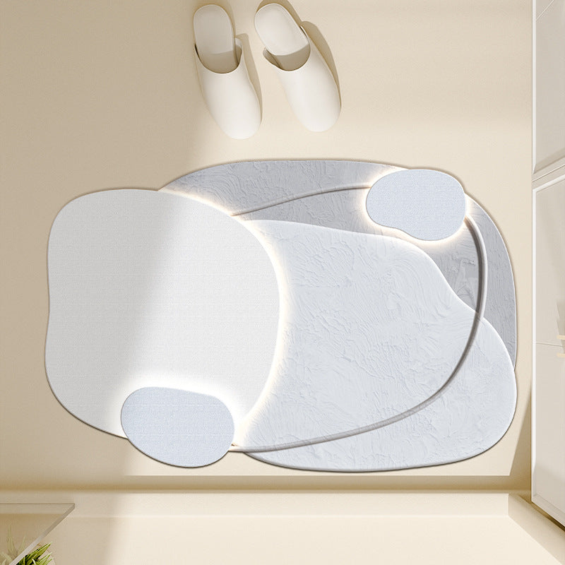 Floral-Inspired Decorative Bath Mat