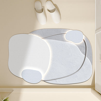 Floral-Inspired Decorative Bath Mat