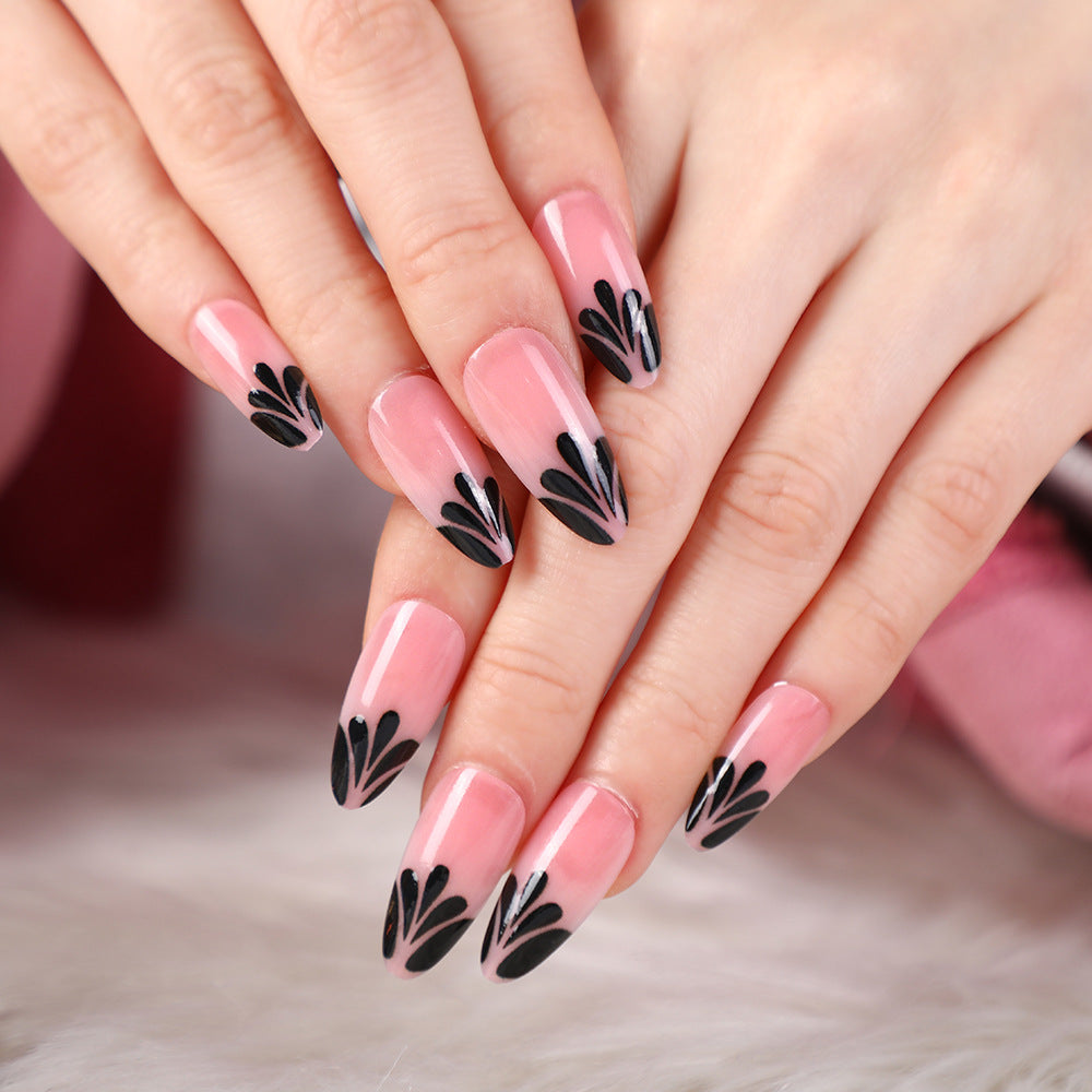 Creative design artificial nails with piano keys motif Acalora