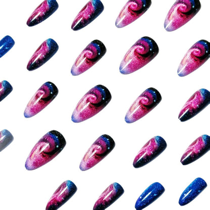 Galaxy-Inspired Nail Art Acalora