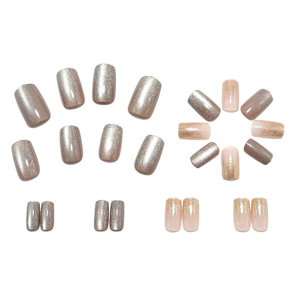 Luxurious artificial nails with glitter accents Acalora