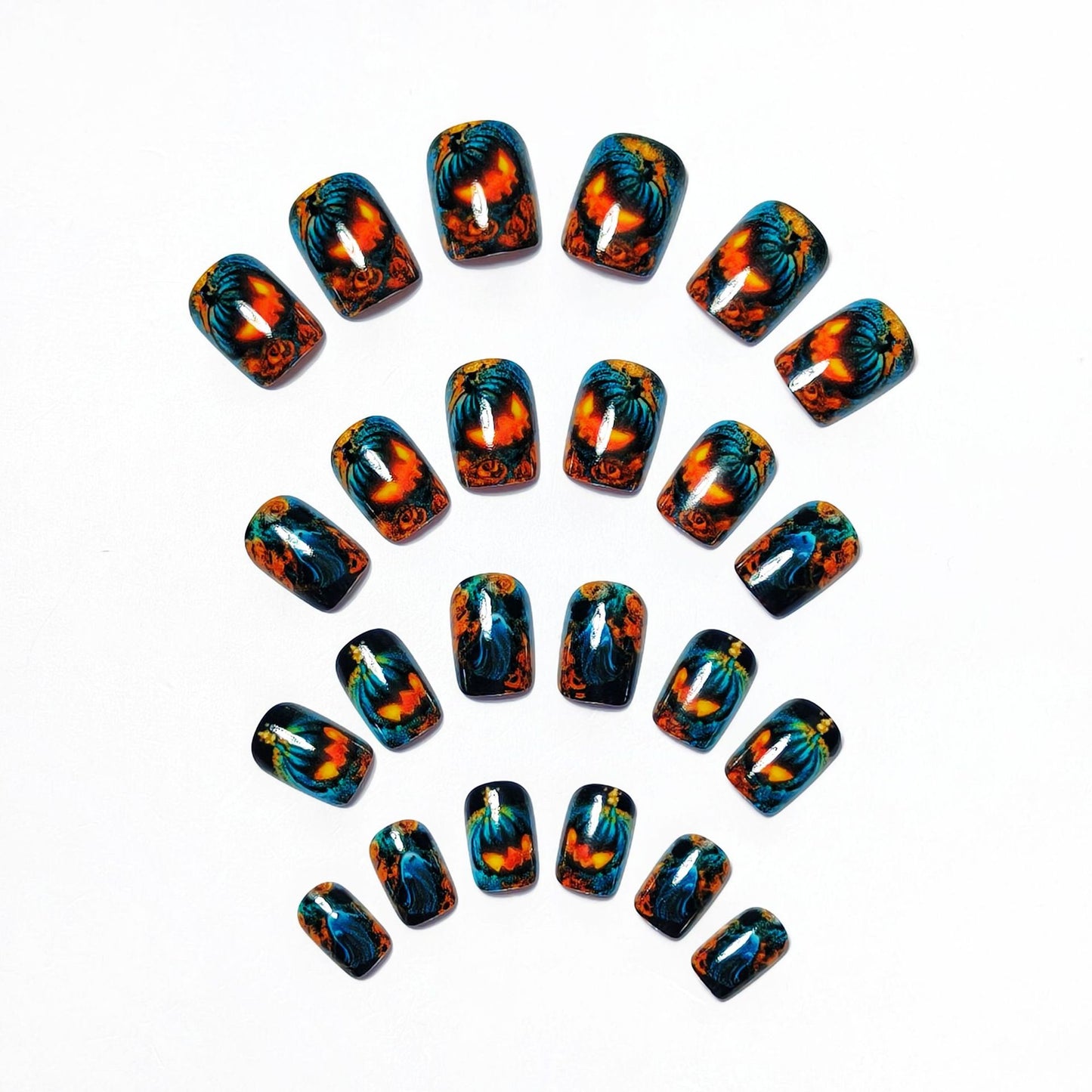 Festive Halloween-Themed 3D Nail Art Acalora